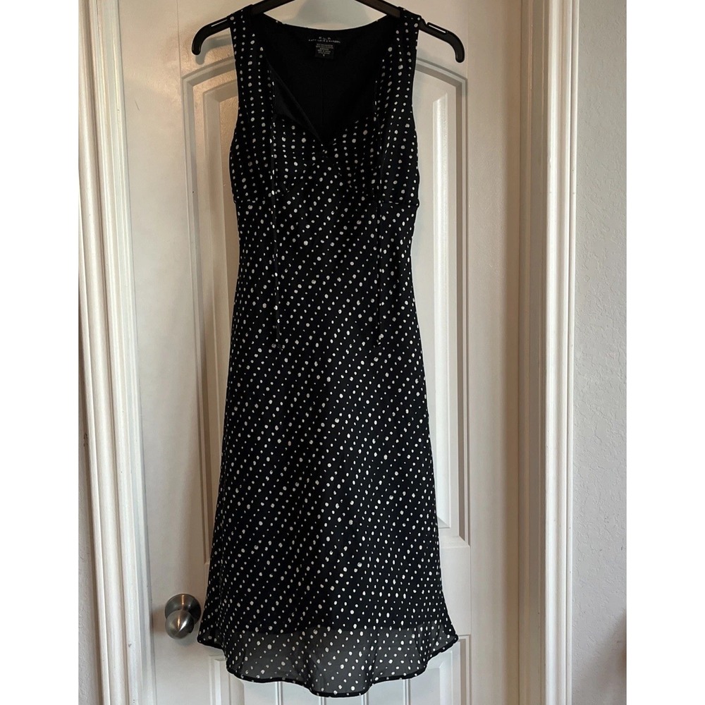 Faith Love & Passion Black Multi-Color Polka Dress Sleeveless Fun Wedding Size 6